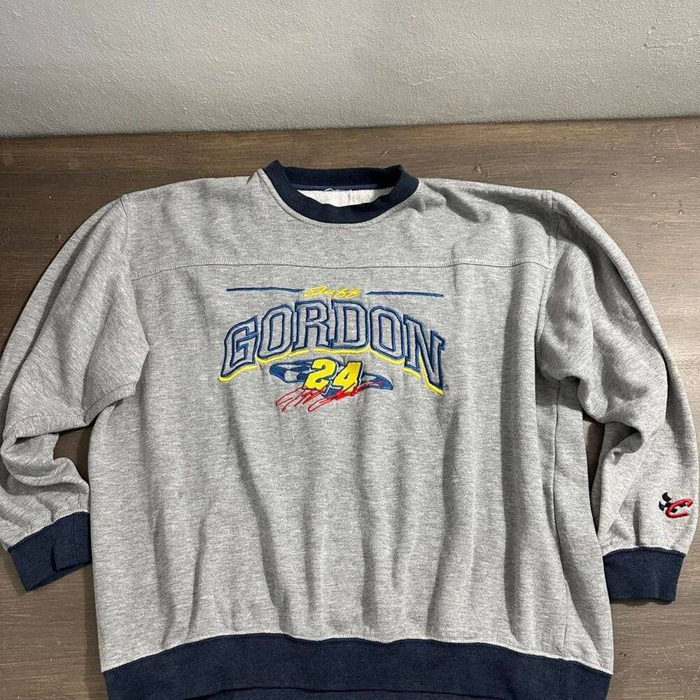 Nascar Men's Grey Sweatshirt